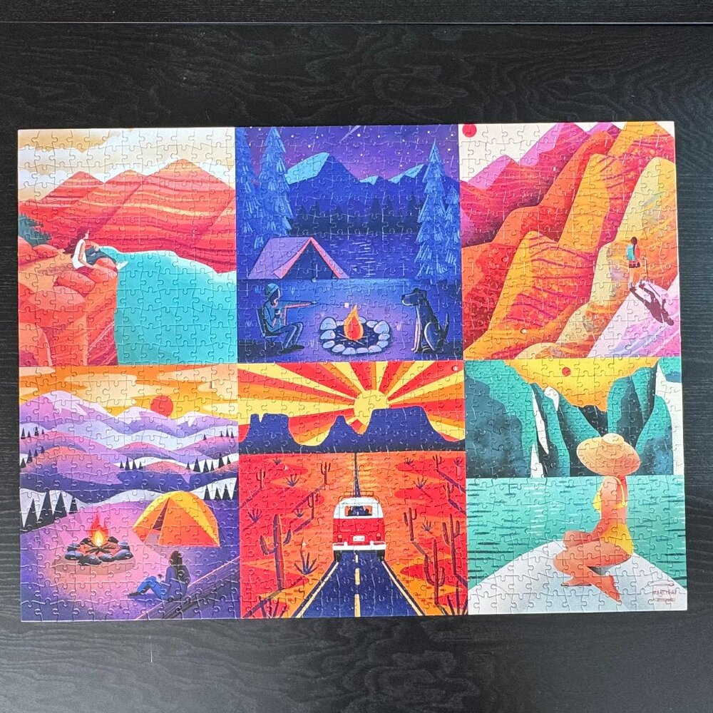 'PLACES YOU WILL GO' PUZZLE - 1,000 PIECES - 6 MINI PUZZLES IN ONE - Picture 7 of 14